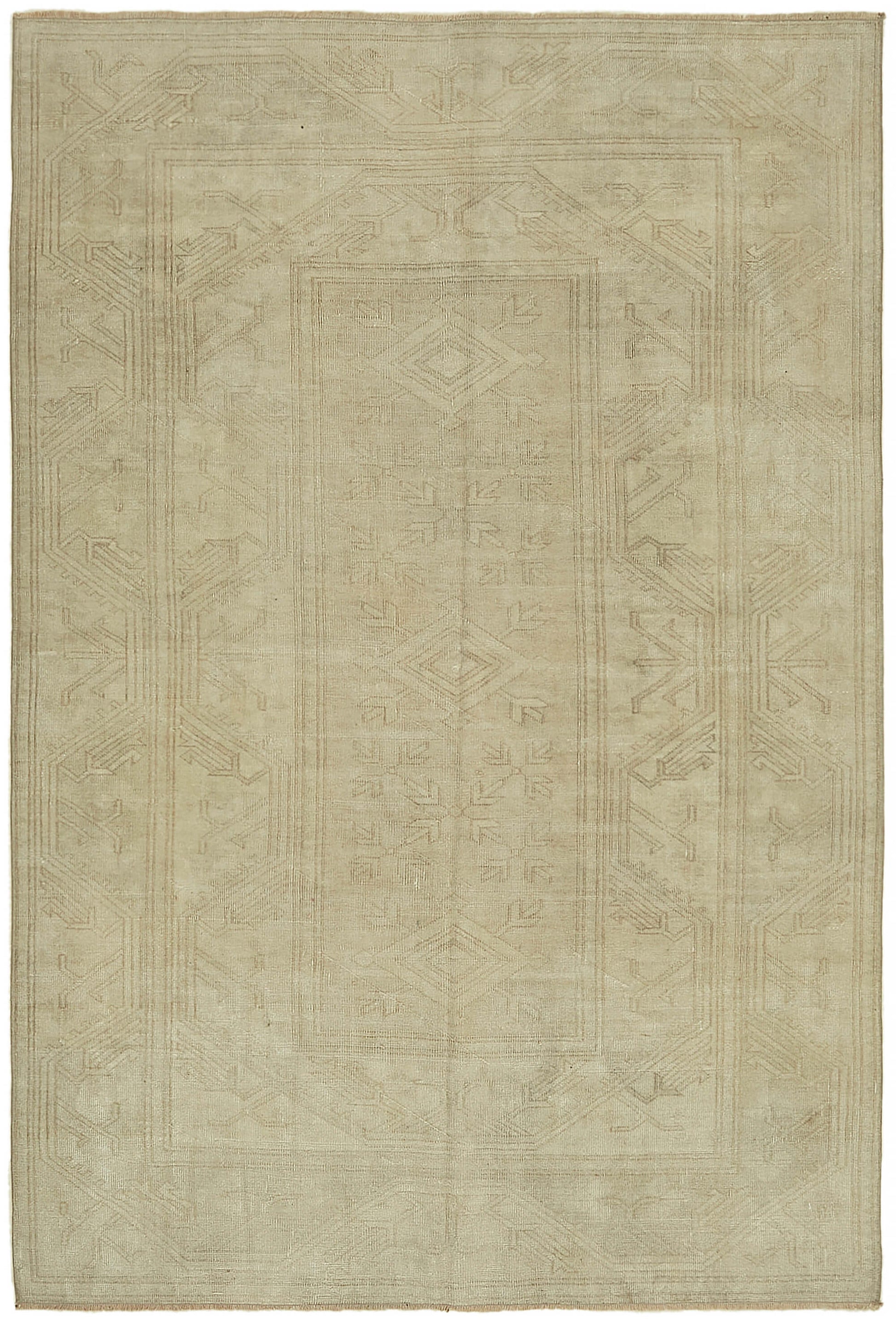 5x8 Beige Anatolian Rug - 45049