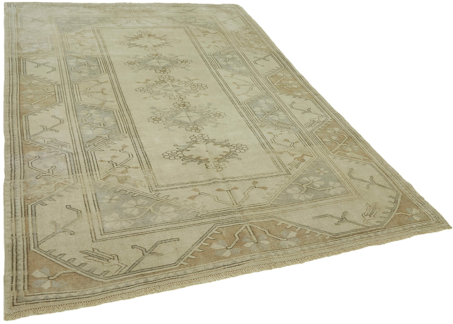 7x9 Beige Anatolian Rug - 45059