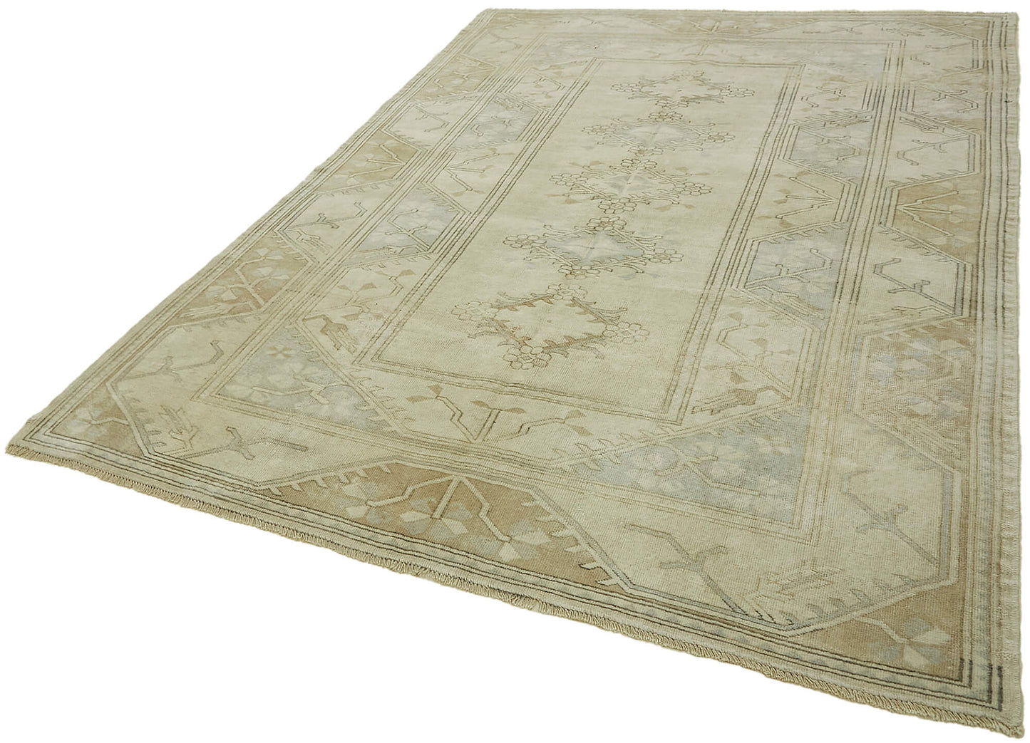 7x9 Beige Anatolian Rug - 45059