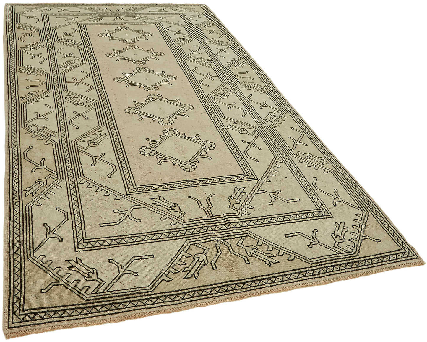 5x9 Beige Anatolian Rug - 45060