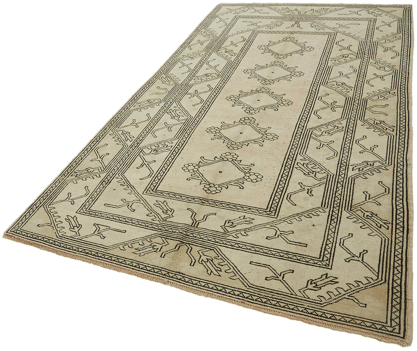 5x9 Beige Anatolian Rug - 45060