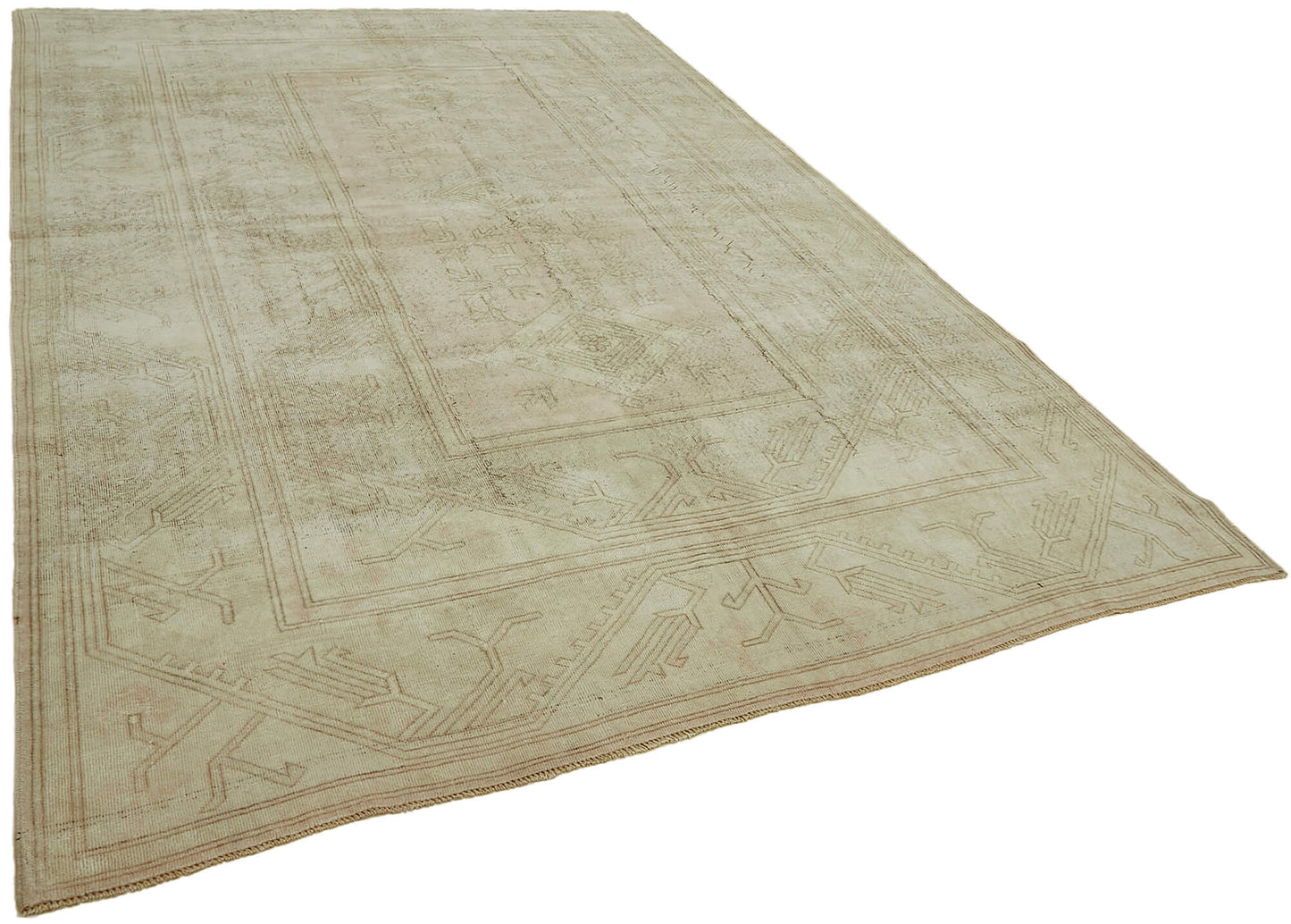 8x12 Beige Vintage Large Area Rug - 45072