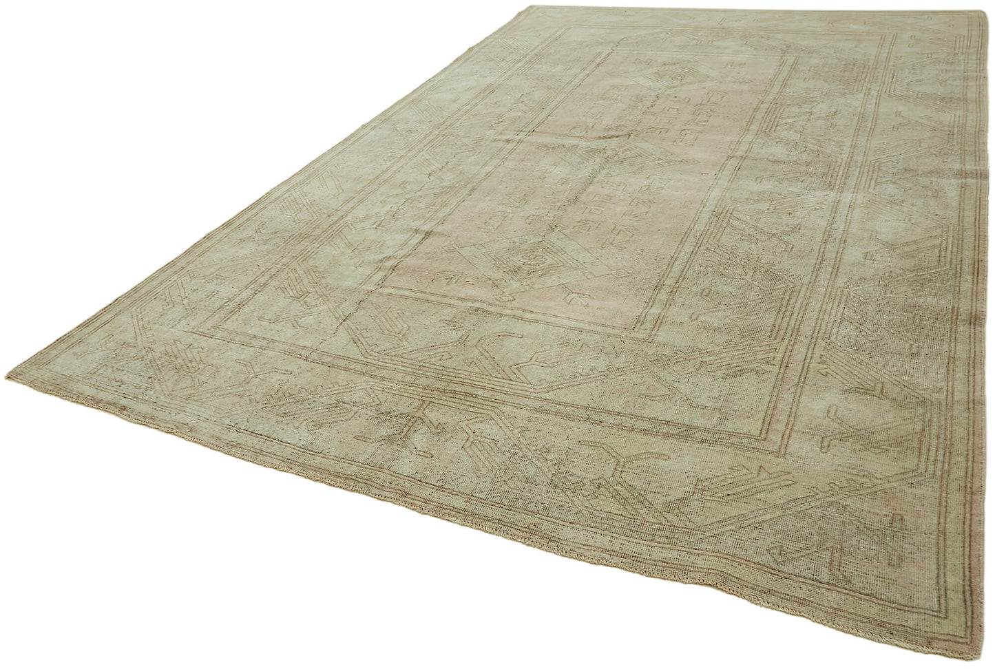 8x12 Beige Vintage Large Area Rug - 45072