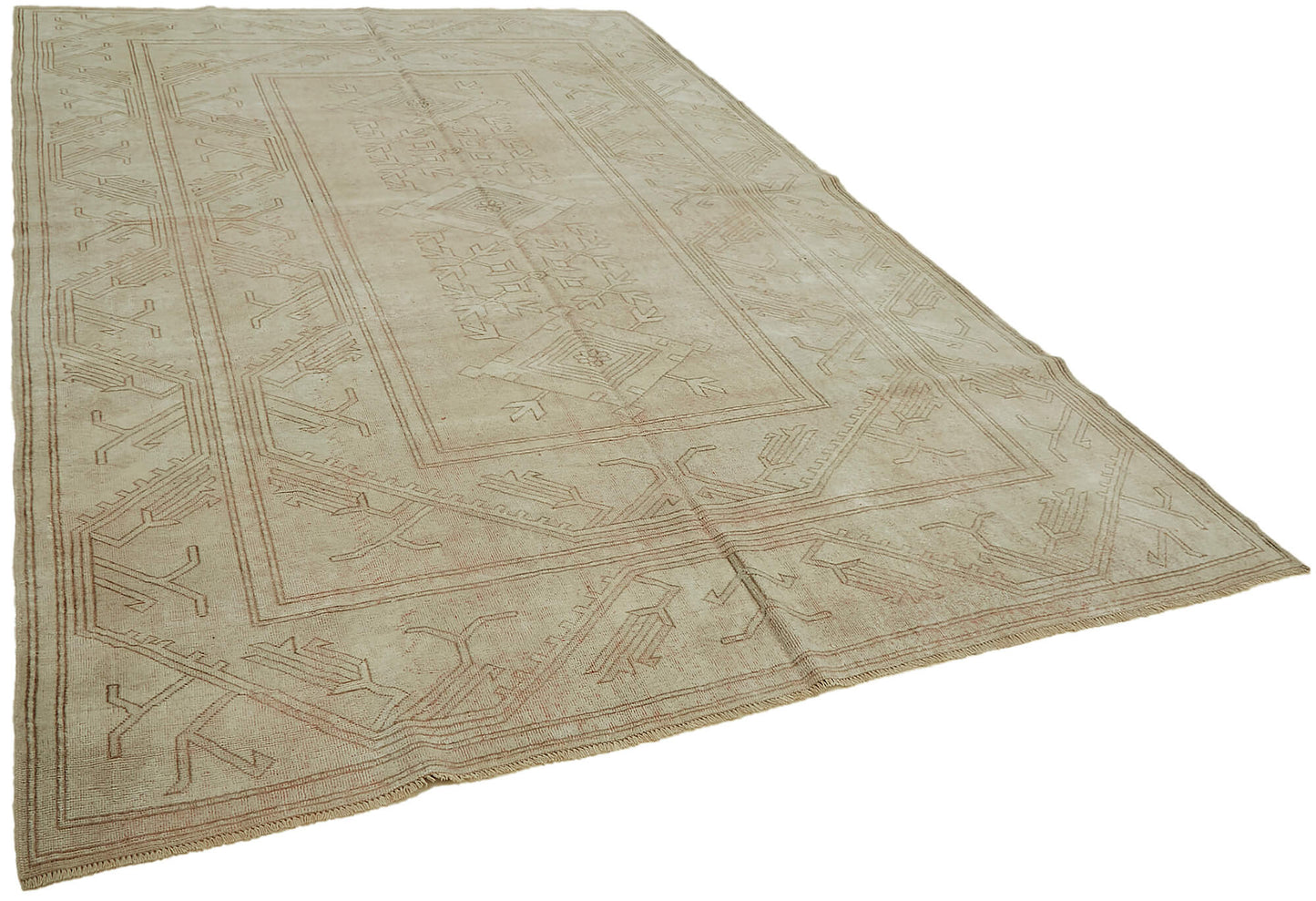 8x12 Beige Vintage Large Area Rug - 45074