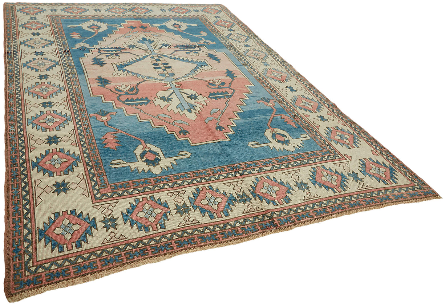 7x11 Beige Vintage Large Area Rug - 45075