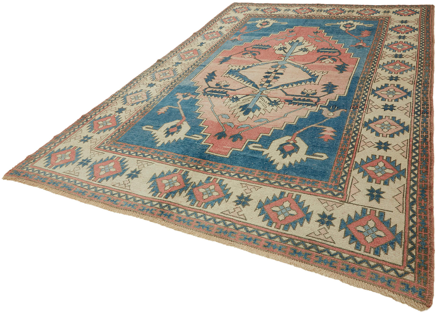 7x11 Beige Vintage Large Area Rug - 45075