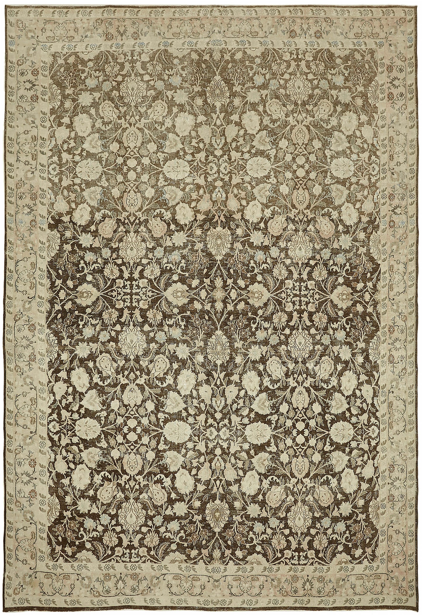 9x12 Beige Vintage Large Area Rug - 45423