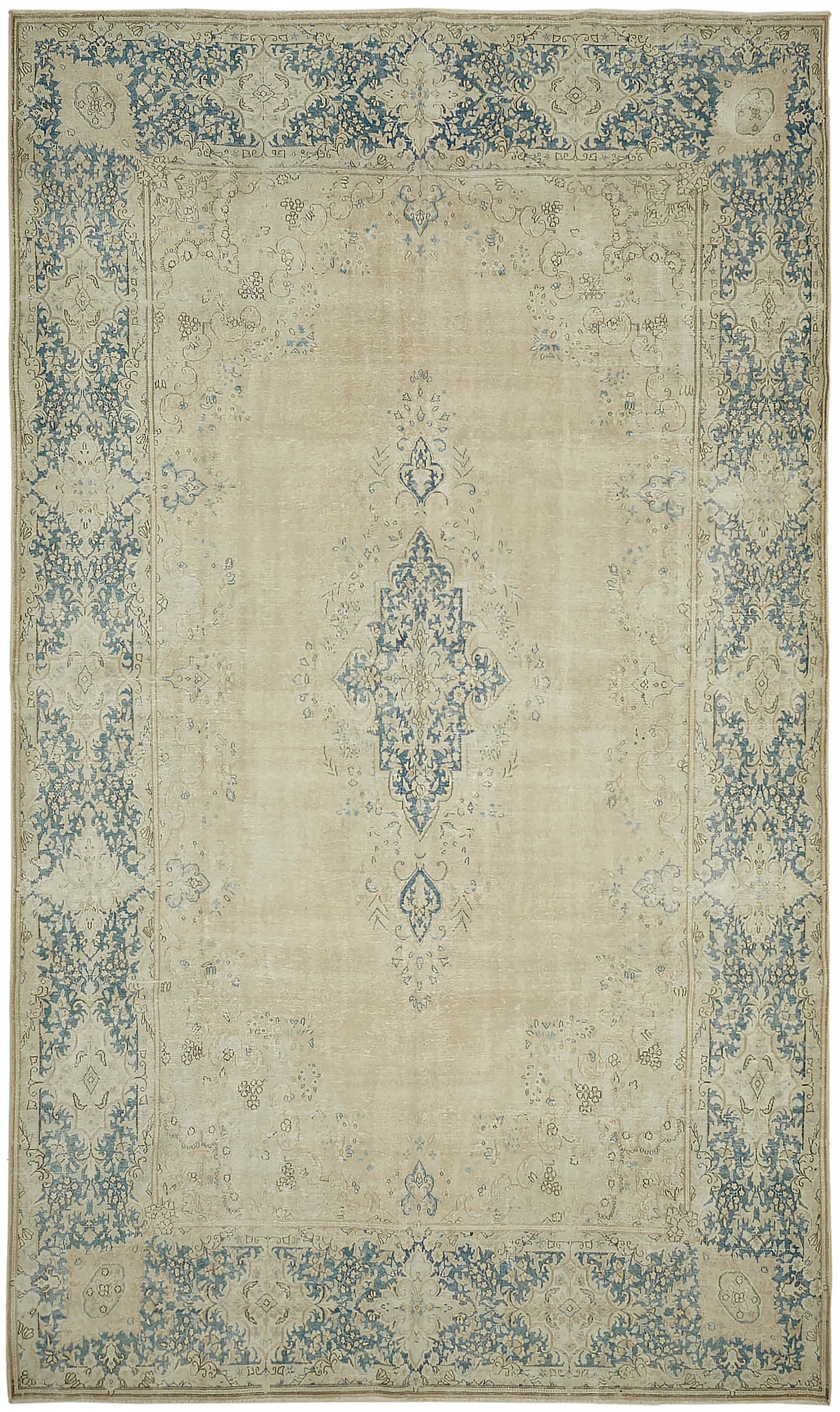 10x16 Beige Vintage Large Area Rug - 45424