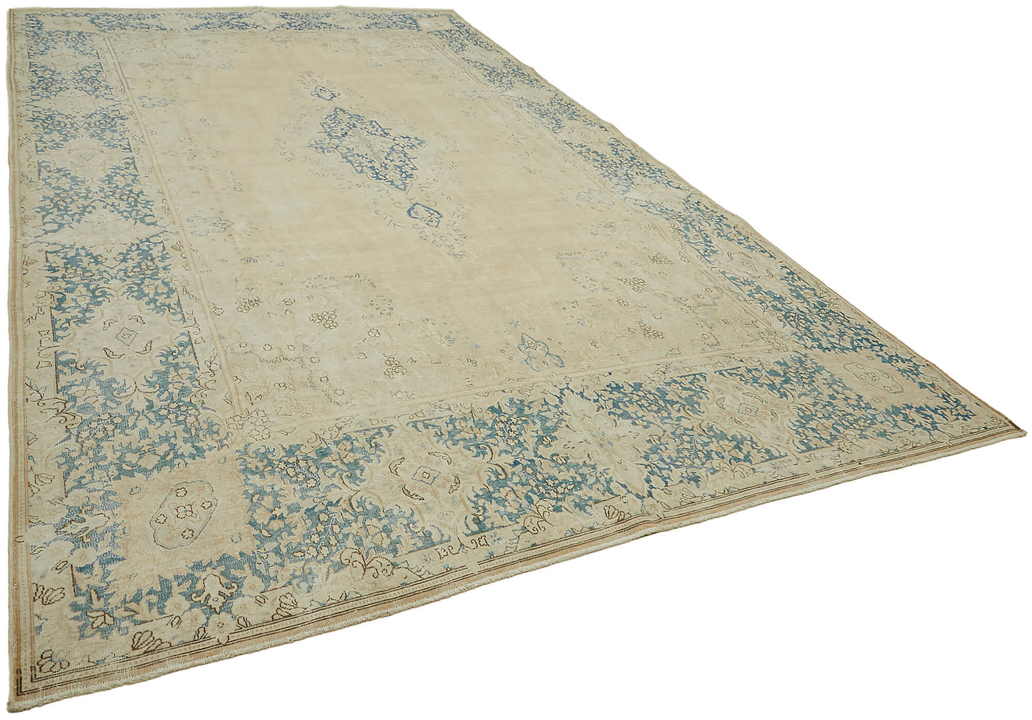 10x16 Beige Vintage Large Area Rug - 45424