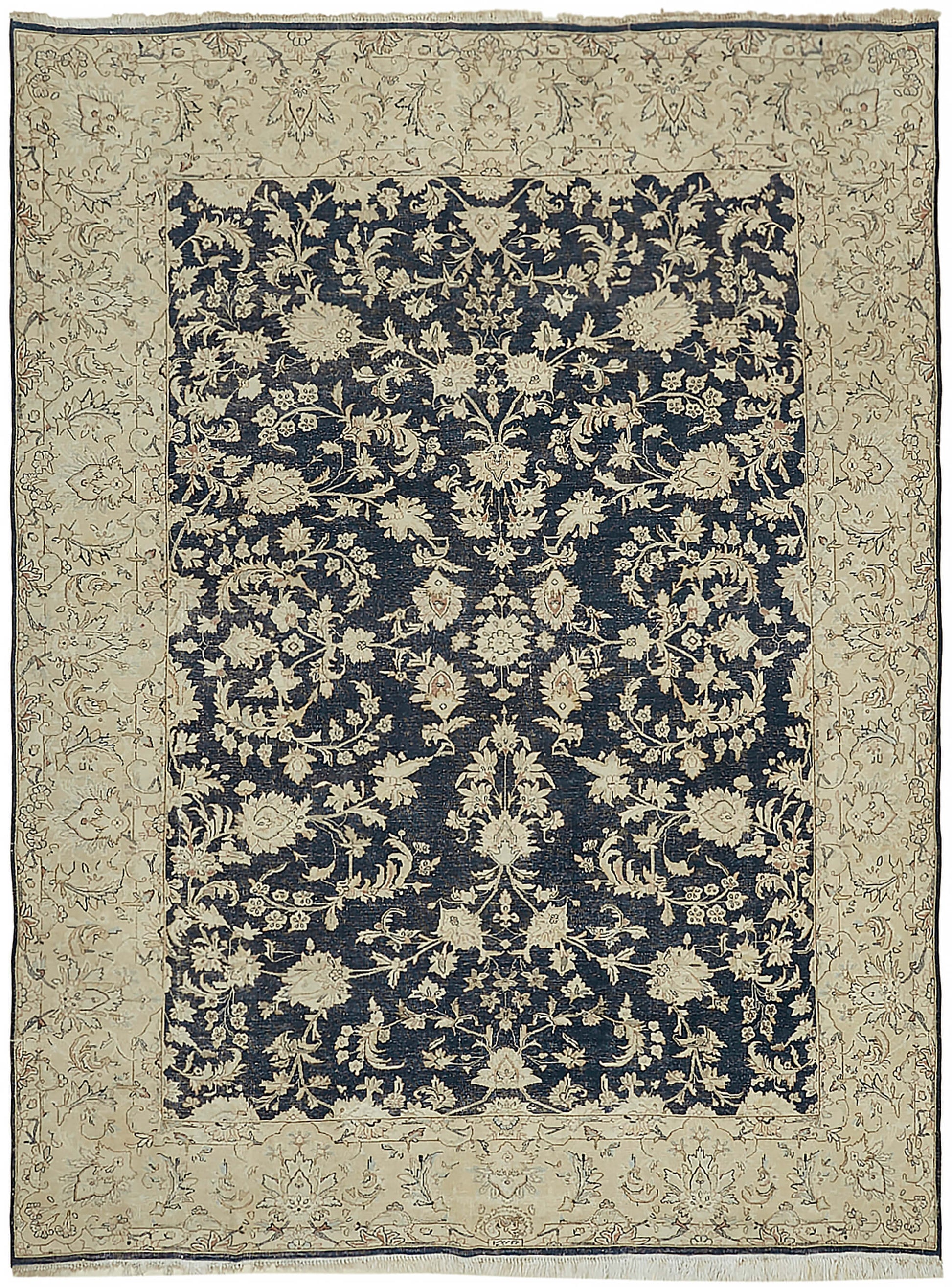 8x11 Beige Vintage Large Area Rug - 45428