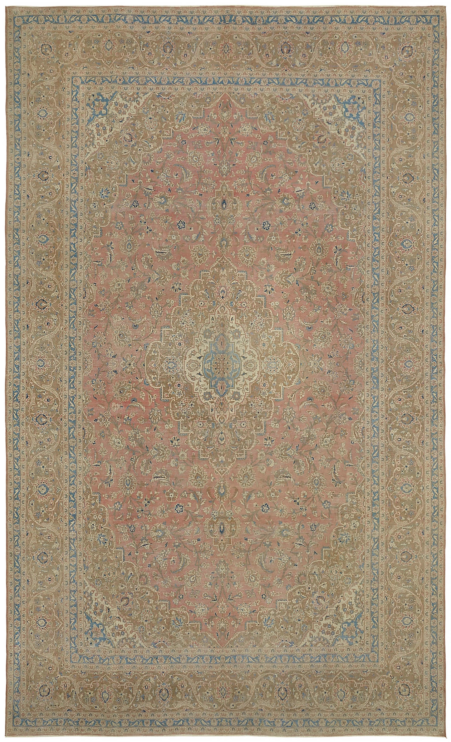 10x16 Beige Vintage Large Area Rug - 45432