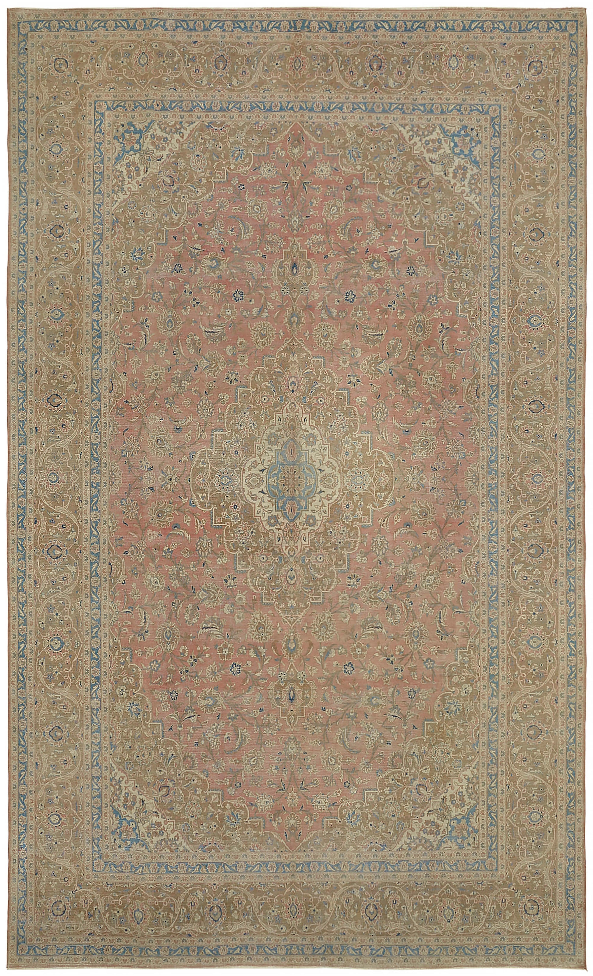 10x16 Beige Vintage Large Area Rug - 45432