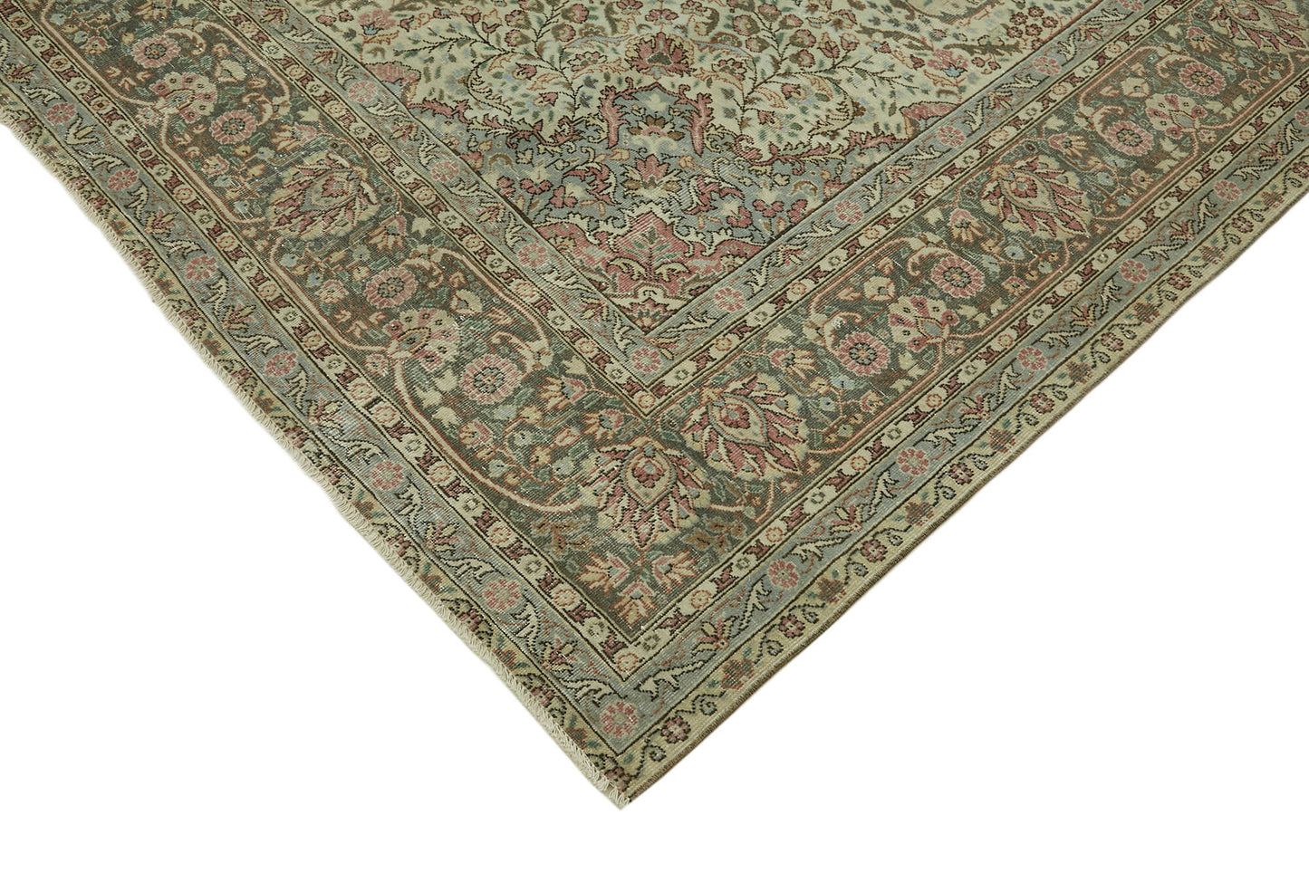 8x11 Beige Vintage Large Area Rug - 45439