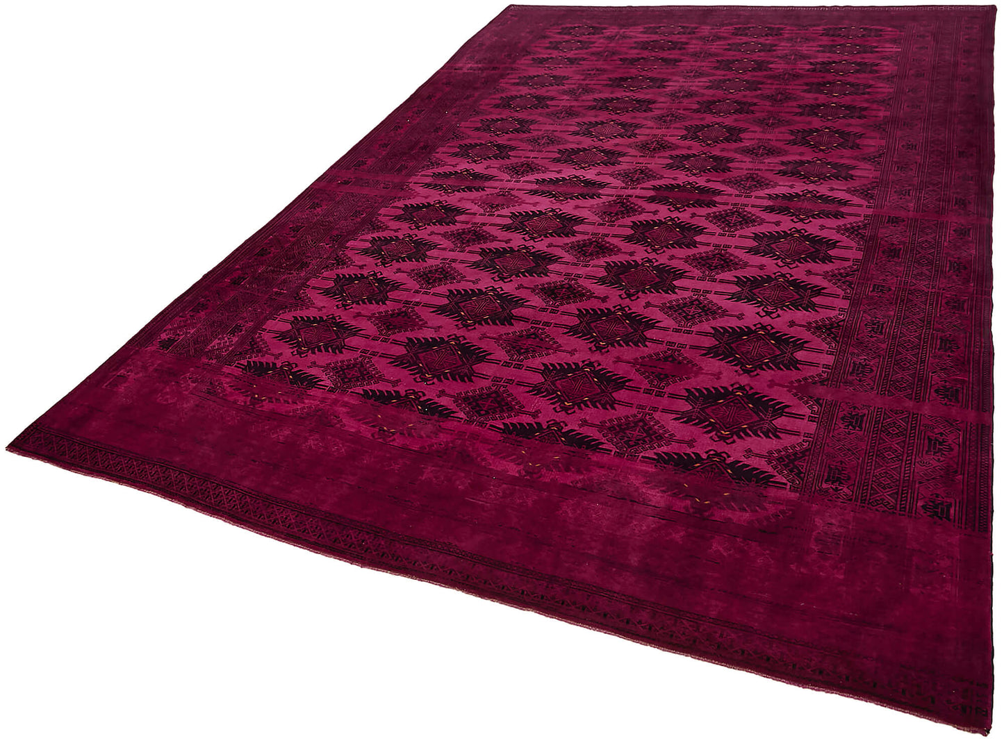 8x11 Fuchsia Overdyed Large Area Rug - 45446