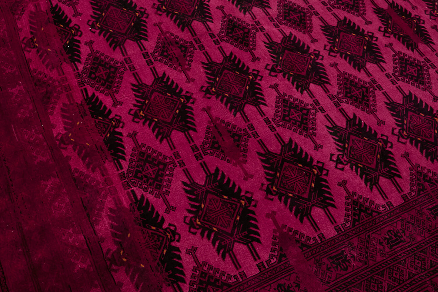 8x11 Fuchsia Overdyed Large Area Rug - 45446