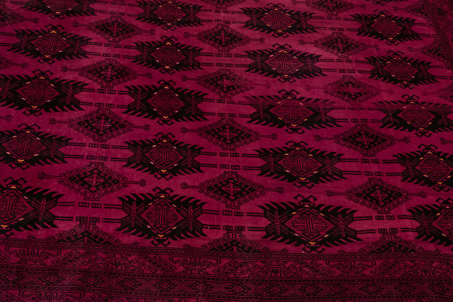 8x11 Fuchsia Overdyed Large Area Rug - 45446