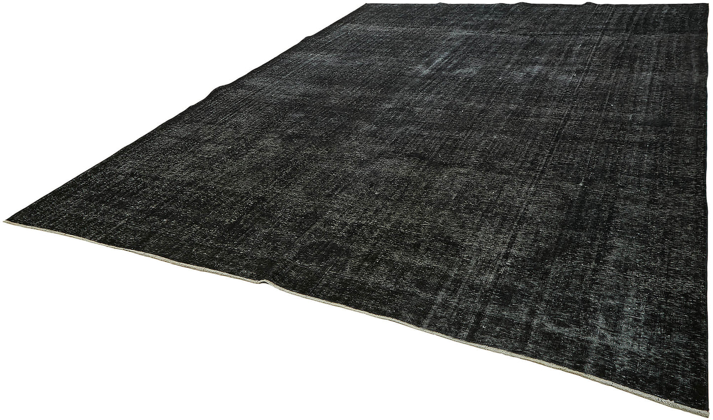 10x13 Black Overdyed Large Area Rug - 45450