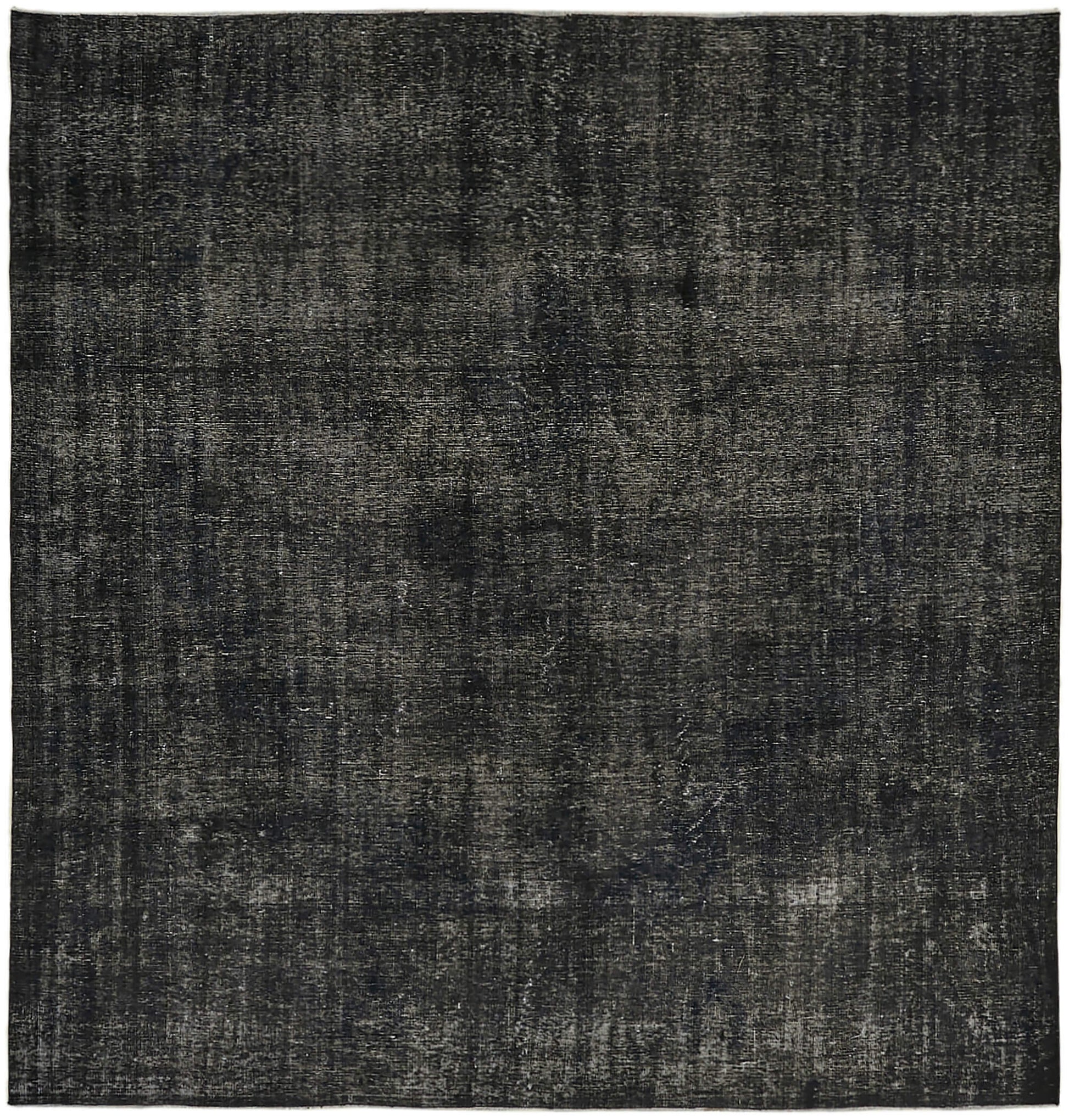 9x9 Black Overdyed Large Area Rug - 45454