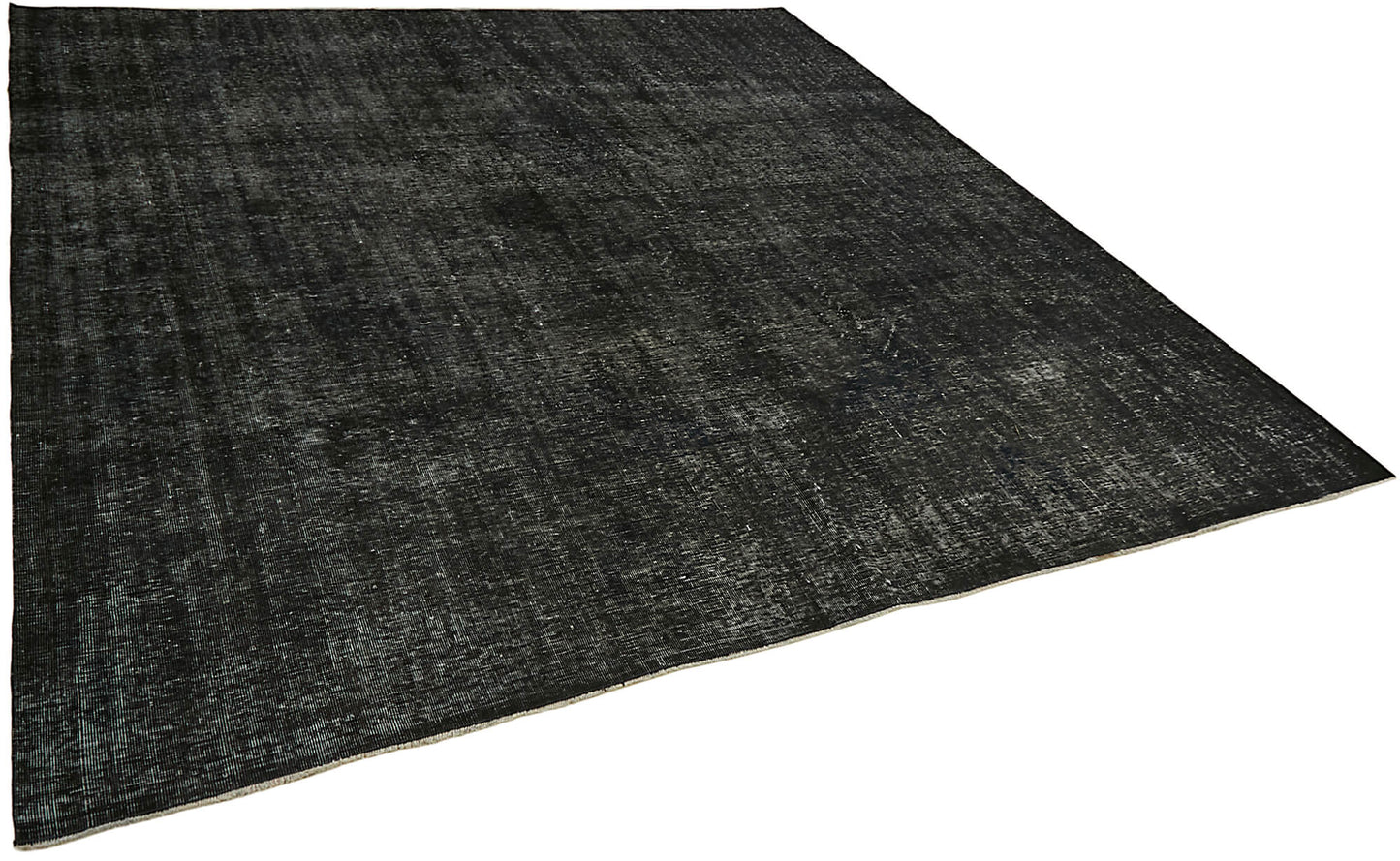 9x9 Black Overdyed Large Area Rug - 45454