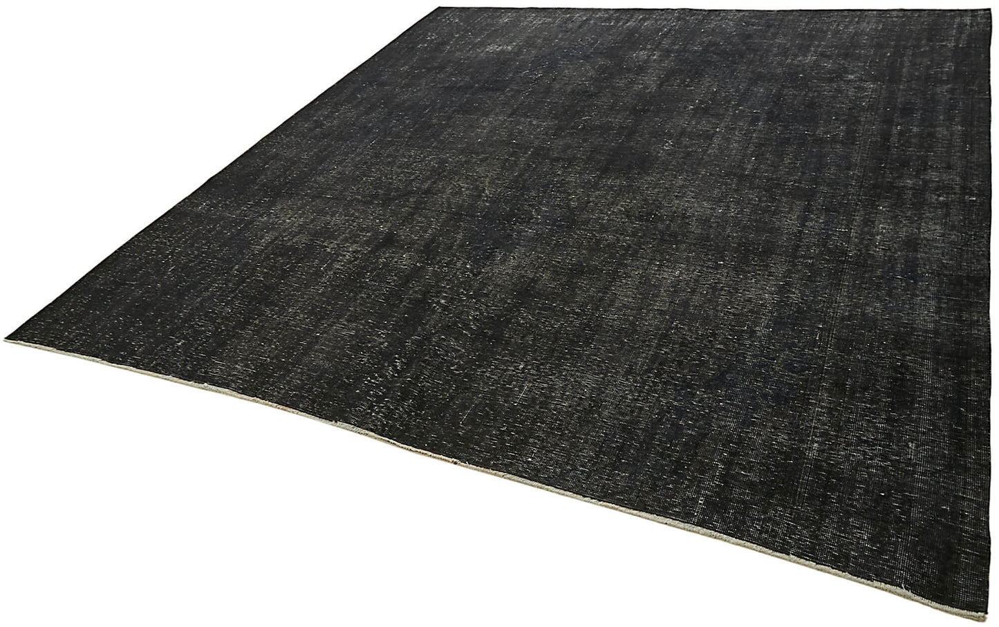 9x9 Black Overdyed Large Area Rug - 45454