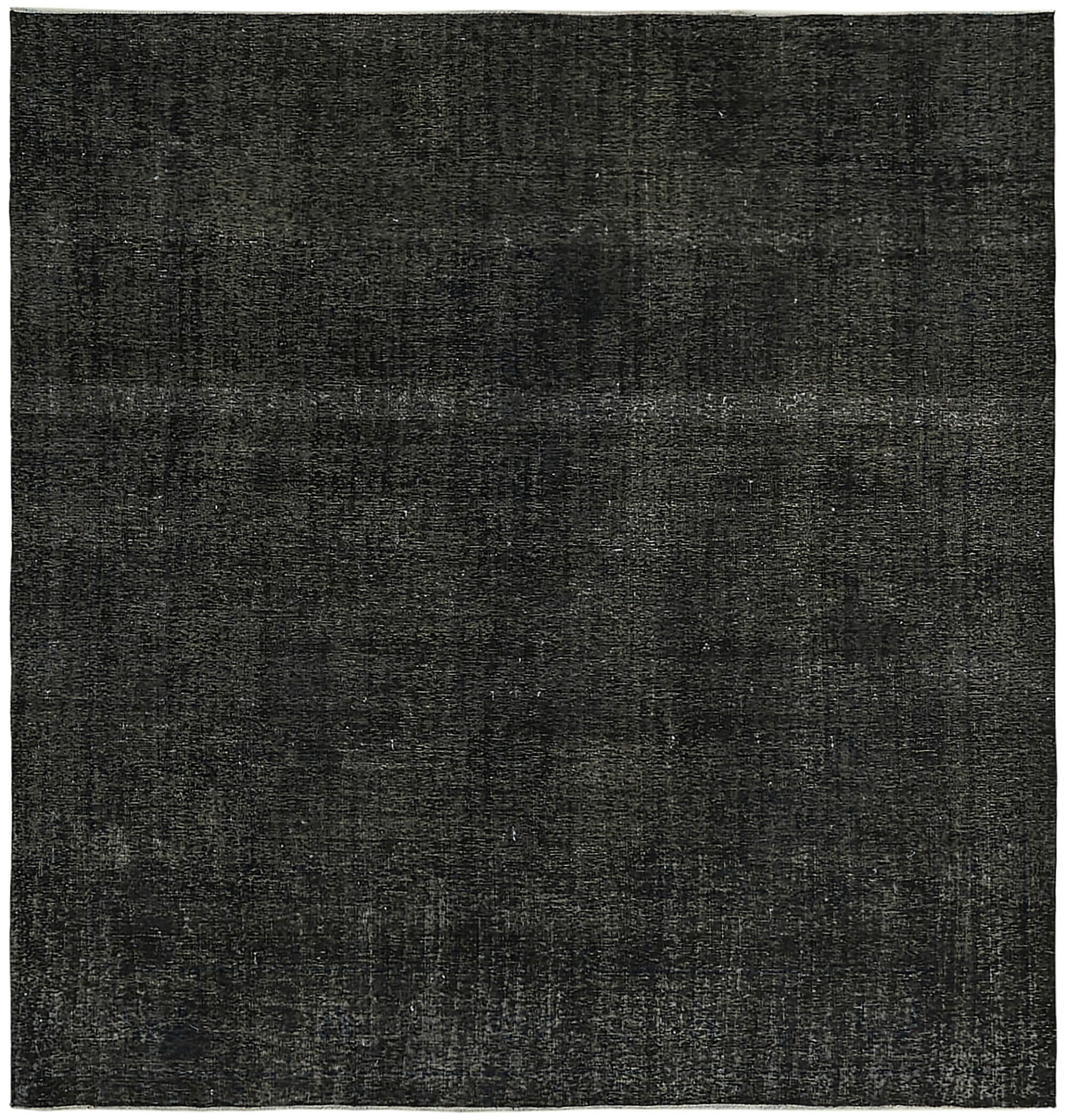 9x9 Black Overdyed Large Area Rug - 45478