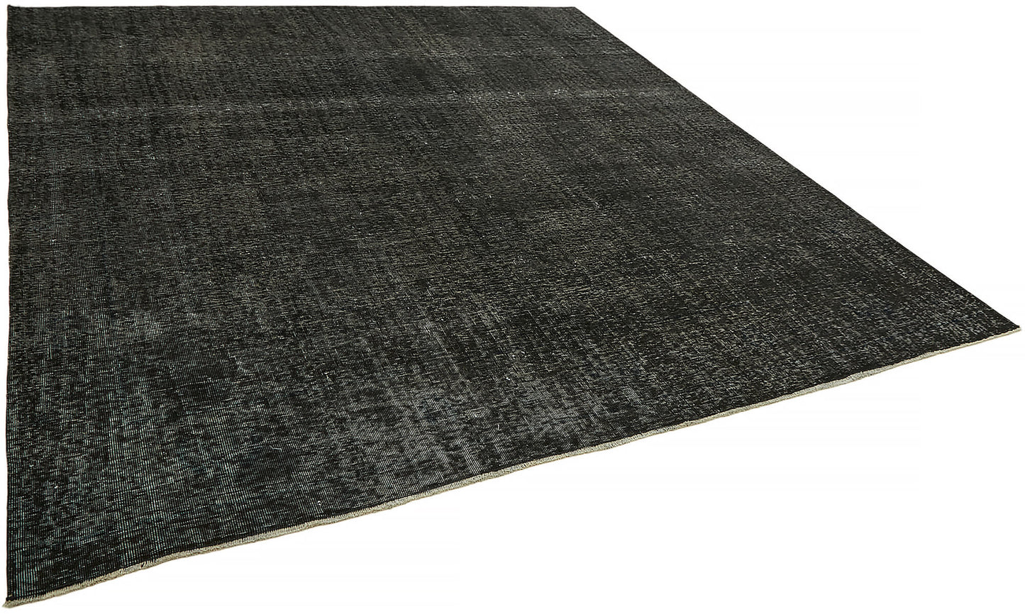 9x9 Black Overdyed Large Area Rug - 45478