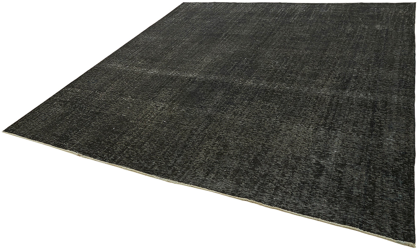 9x9 Black Overdyed Large Area Rug - 45478