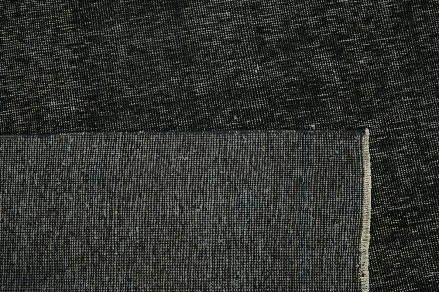 9x9 Black Overdyed Large Area Rug - 45478