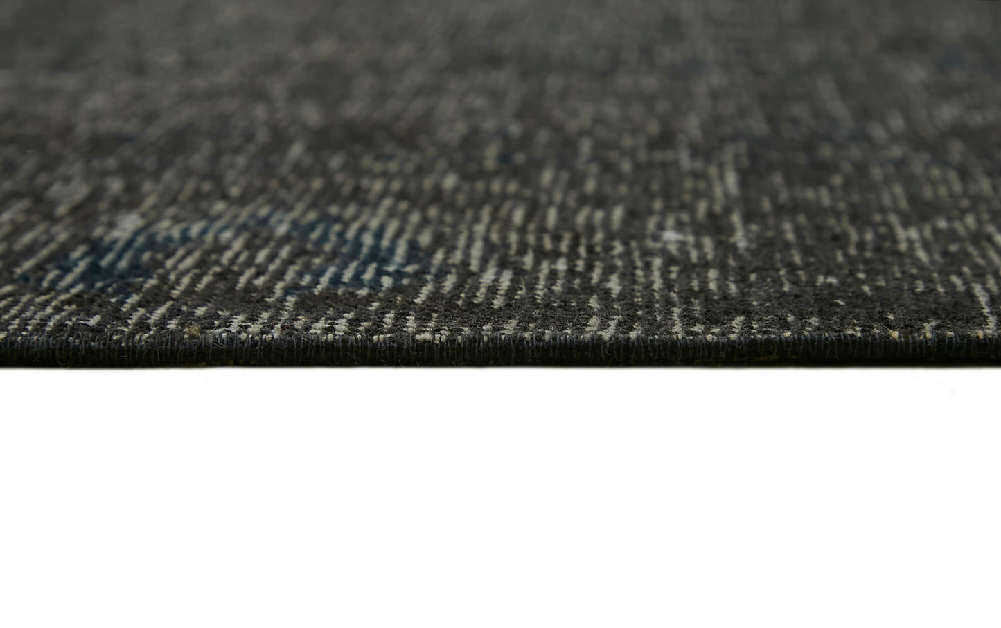 9x9 Black Overdyed Large Area Rug - 45478