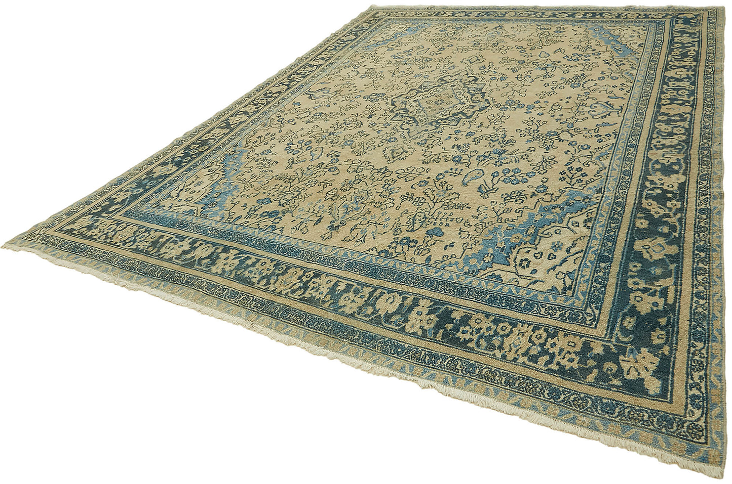 9x13 Beige Vintage Large Area Rug - 45484