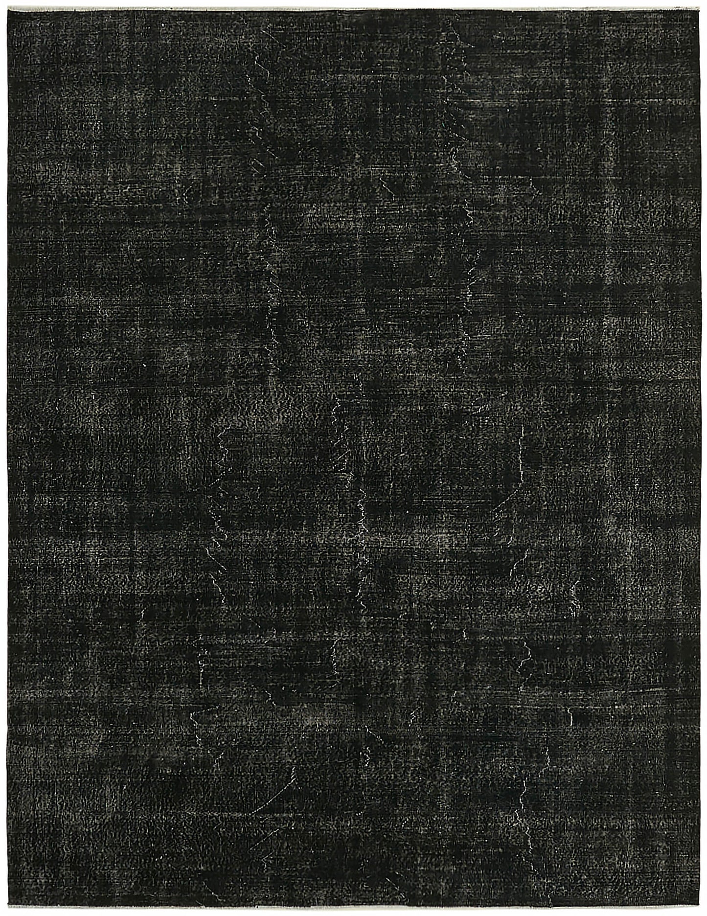 8x11 Black Overdyed Large Area Rug - 45485