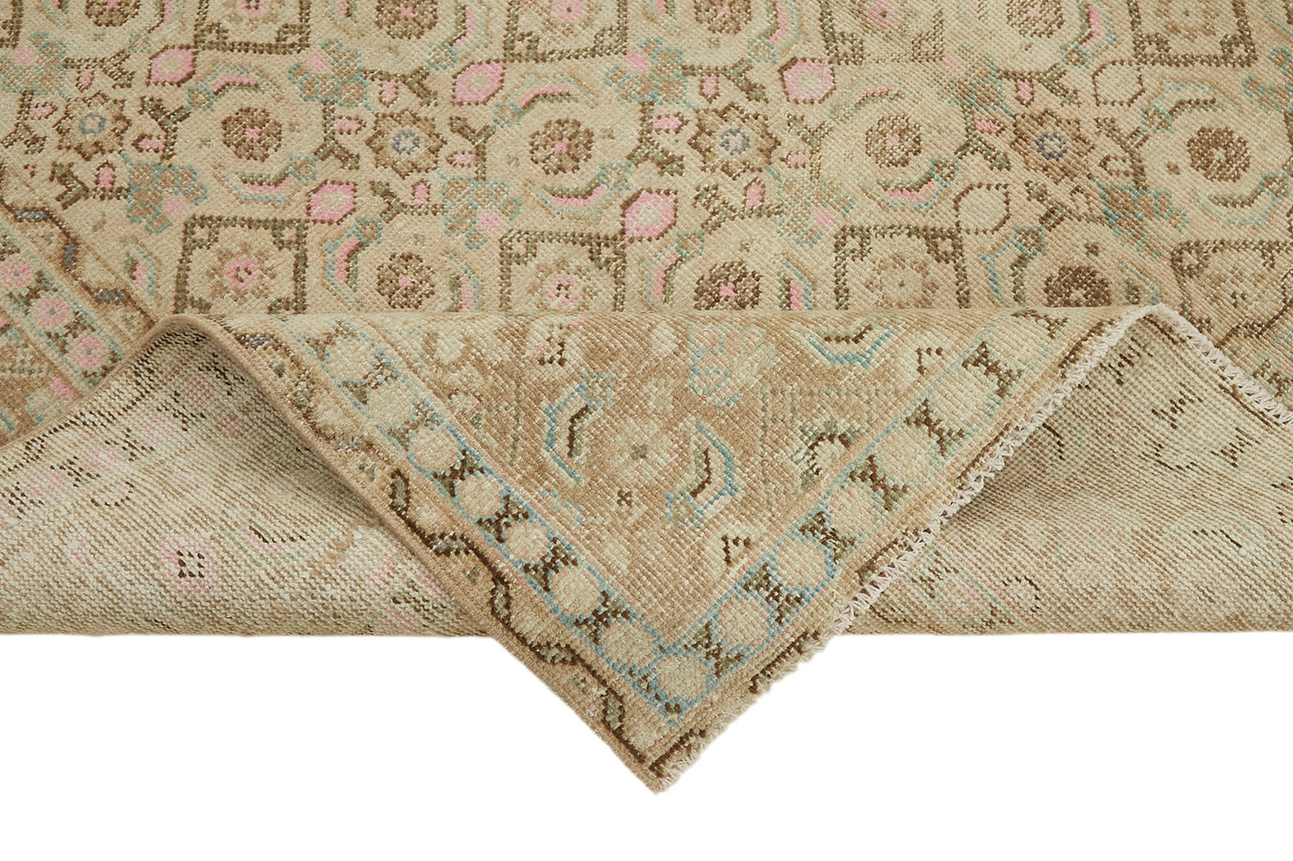 6x10 Beige Vintage Large Area Rug - 45486