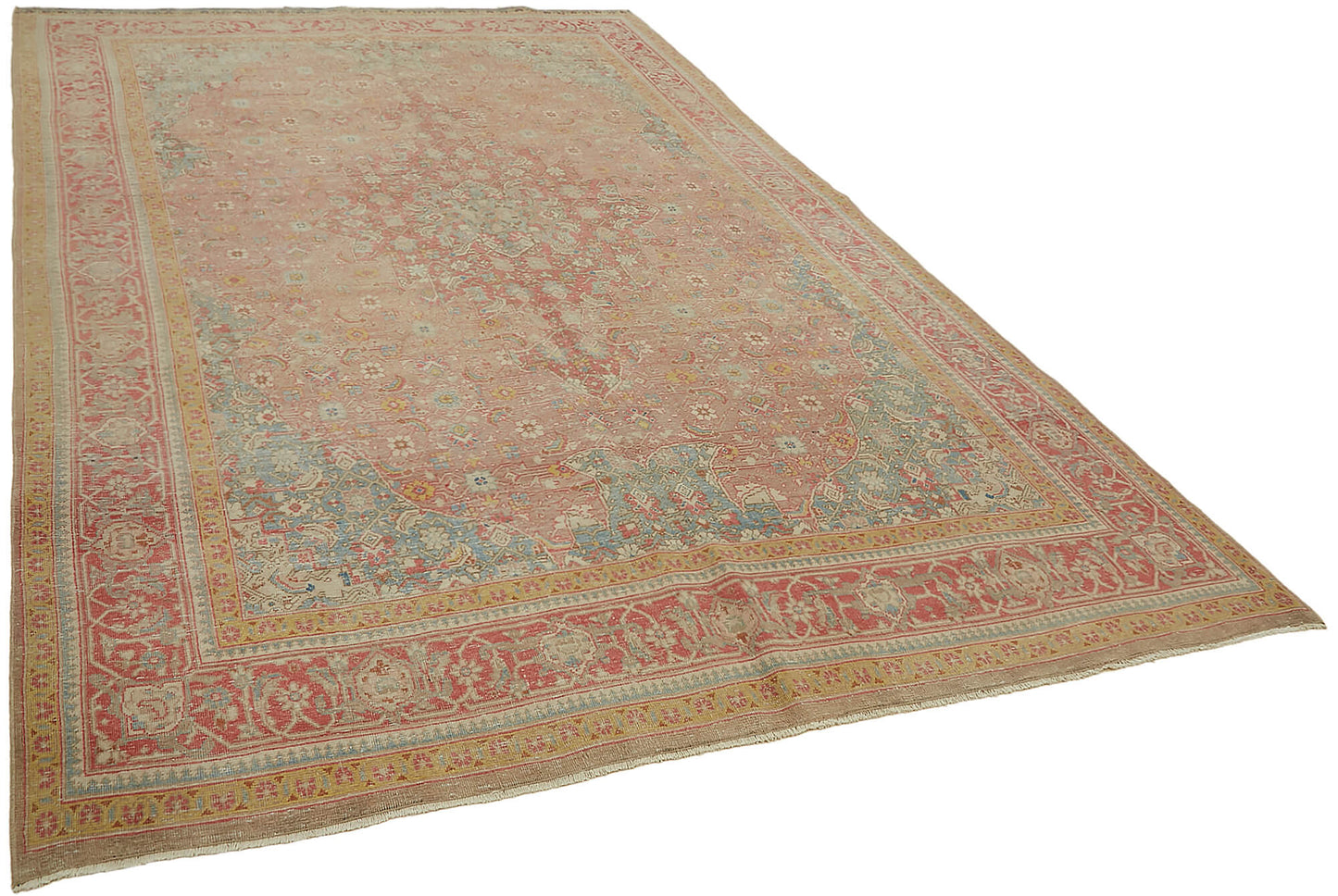 7x11 Beige Vintage Large Area Rug - 45488