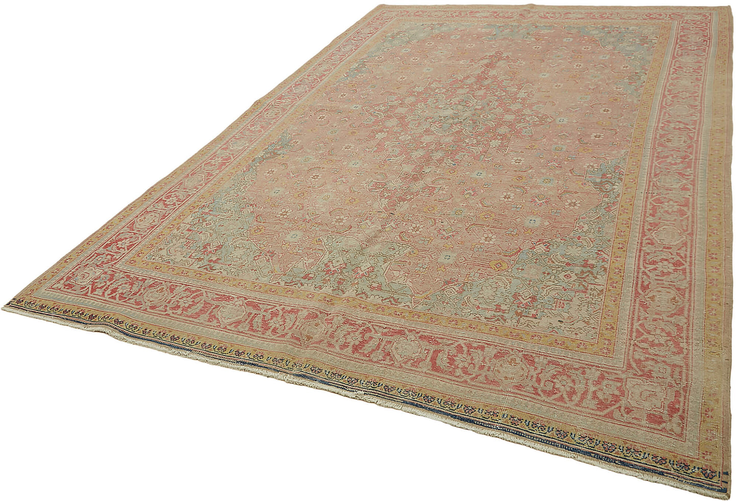 7x11 Beige Vintage Large Area Rug - 45488