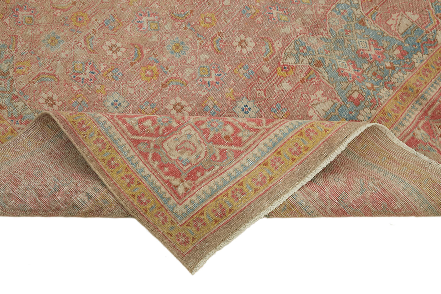 7x11 Beige Vintage Large Area Rug - 45488