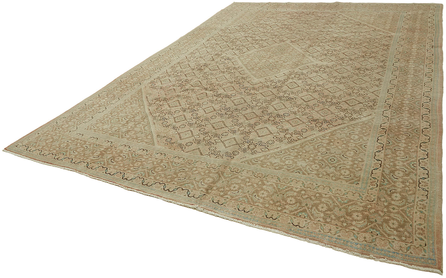 9x13 Beige Vintage Large Area Rug - 45493