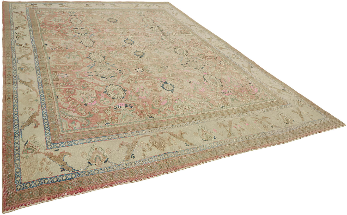 9x13 Beige Vintage Large Area Rug - 45494