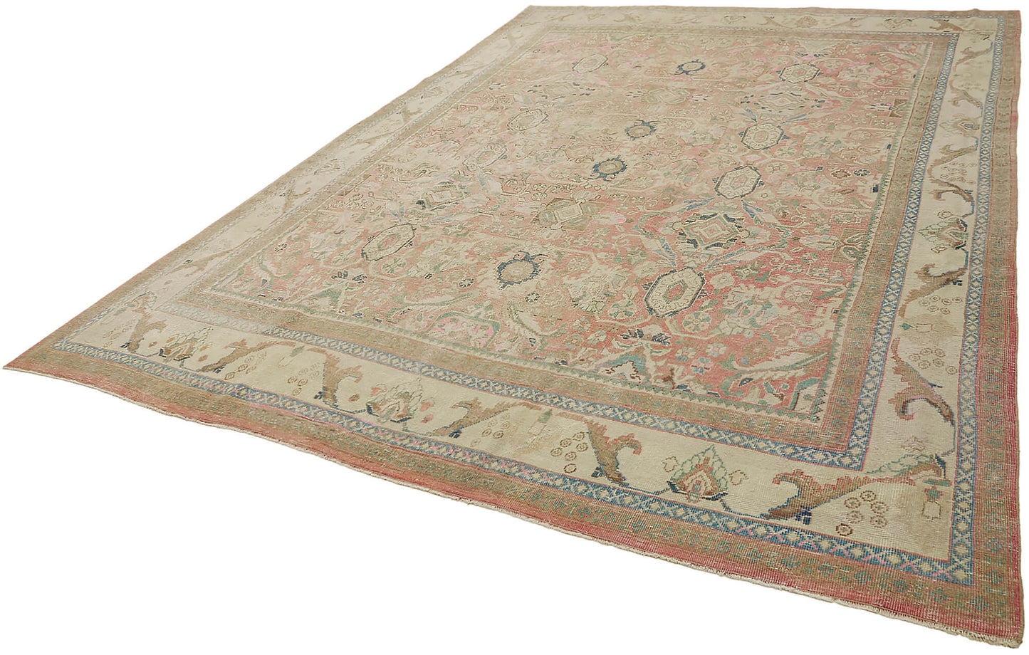 9x13 Beige Vintage Large Area Rug - 45494