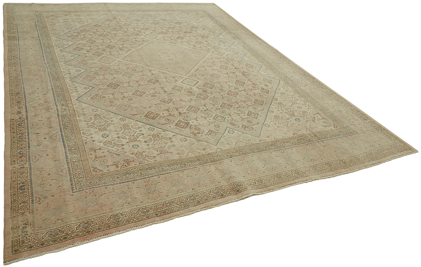 9x13 Beige Vintage Large Area Rug - 45496