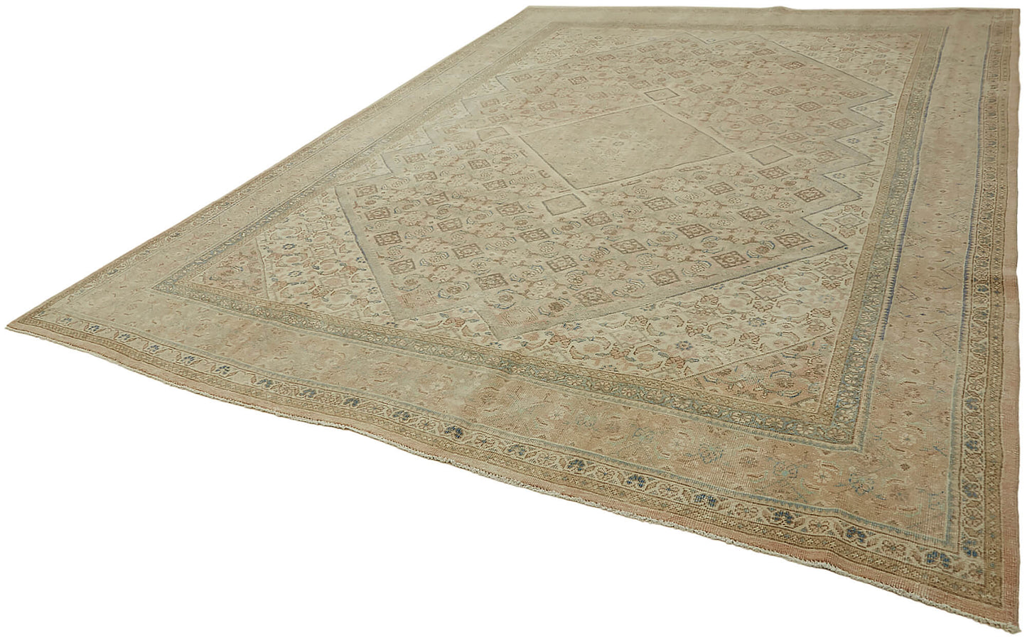 9x13 Beige Vintage Large Area Rug - 45496