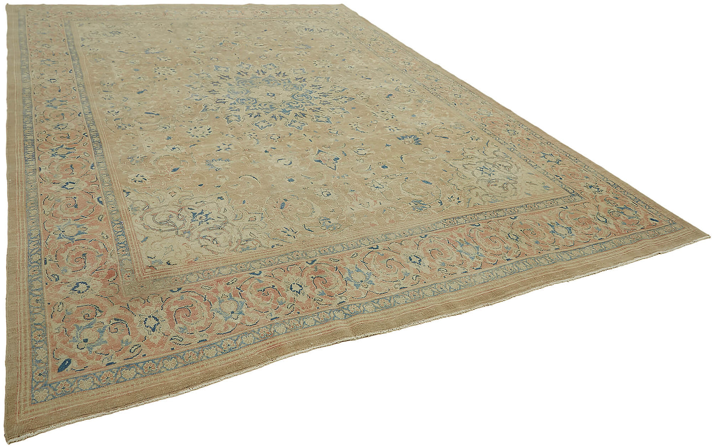 10x13 Beige Vintage Large Area Rug - 45497