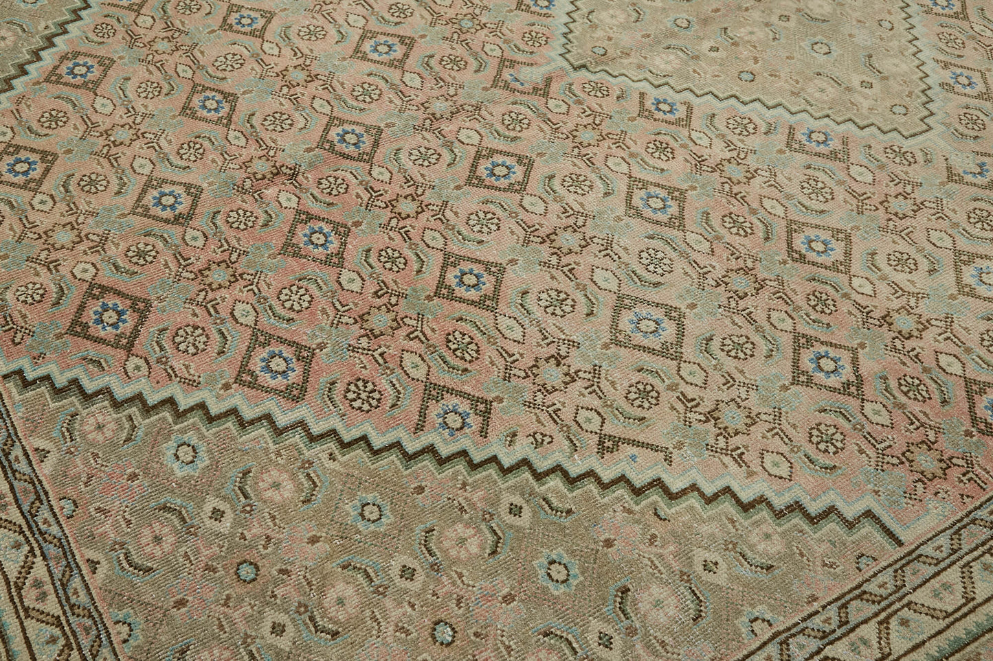 9x13 Beige Vintage Large Area Rug - 45498