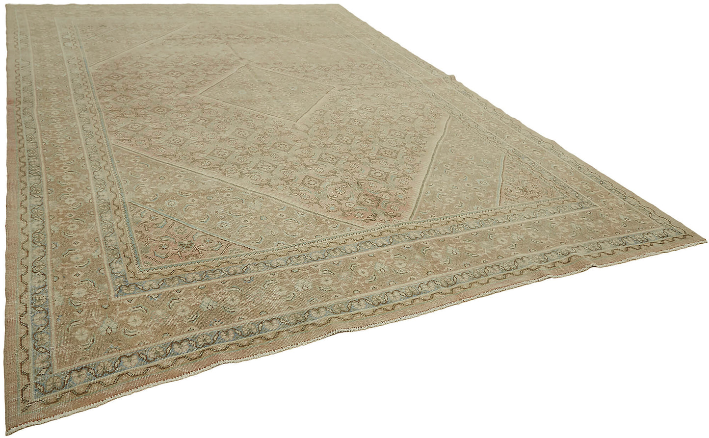 9x13 Beige Vintage Large Area Rug - 45499