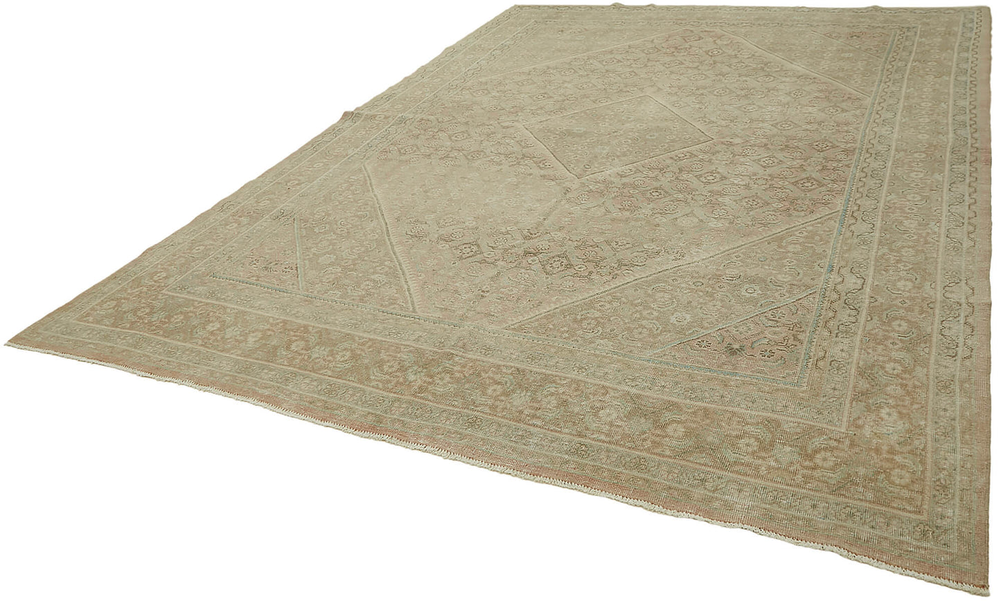 9x13 Beige Vintage Large Area Rug - 45499