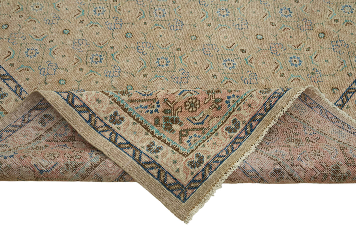 10x13 Beige Vintage Large Area Rug - 45503