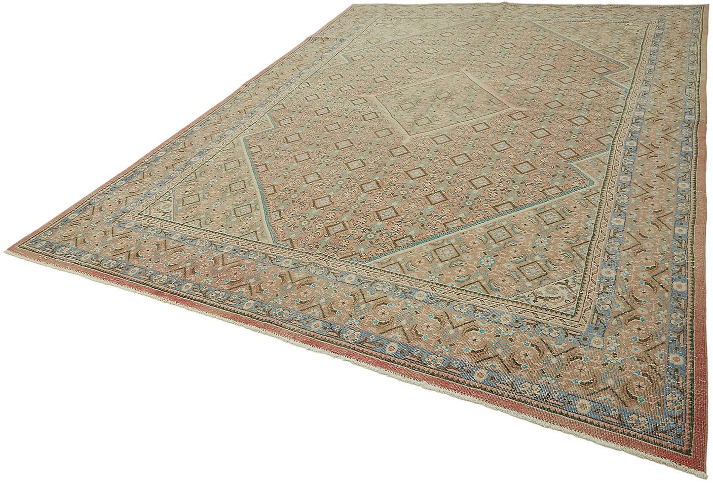 9x13 Beige Vintage Large Area Rug - 45507