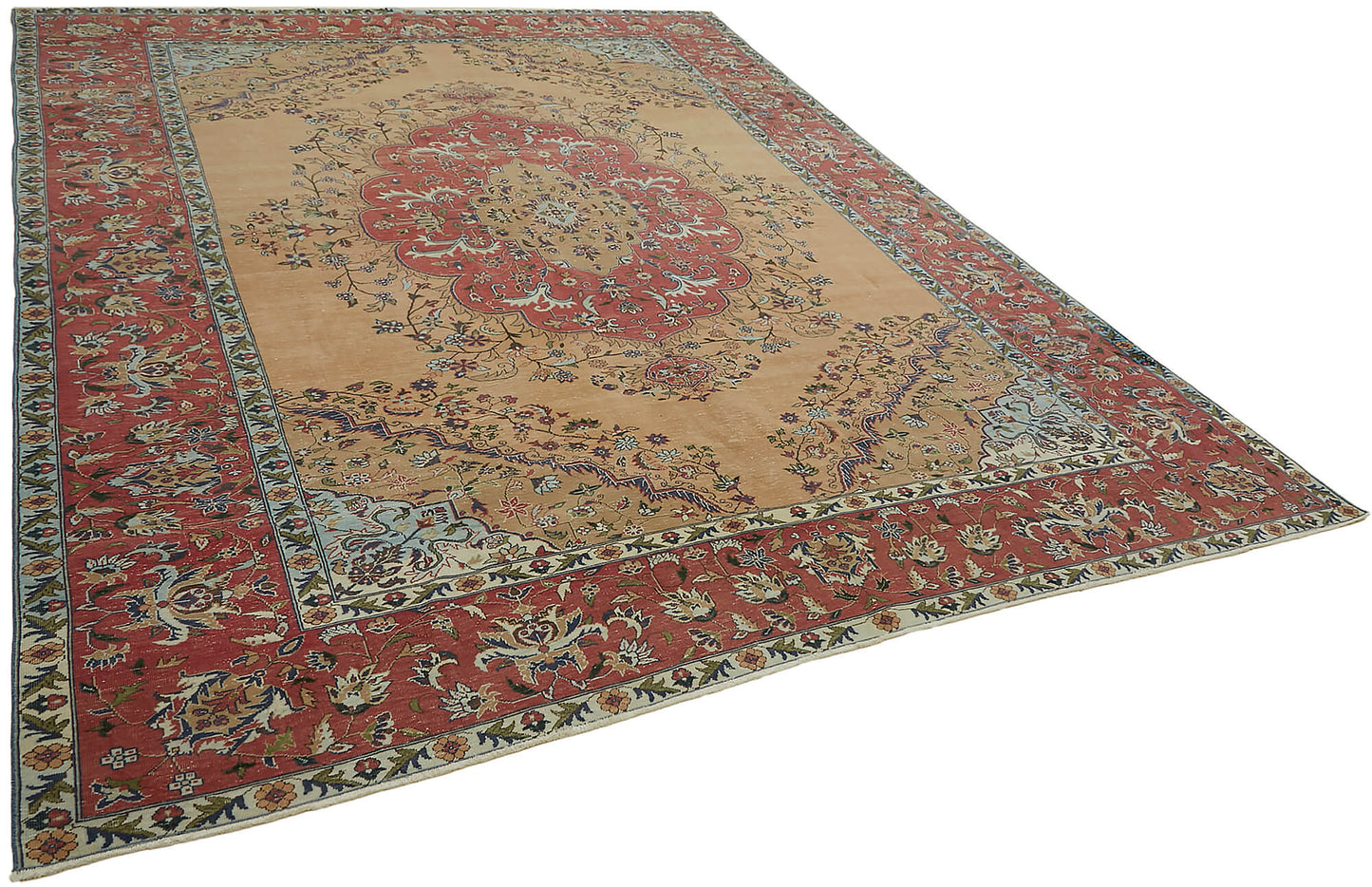 10x13 Beige Vintage Large Area Rug - 45510