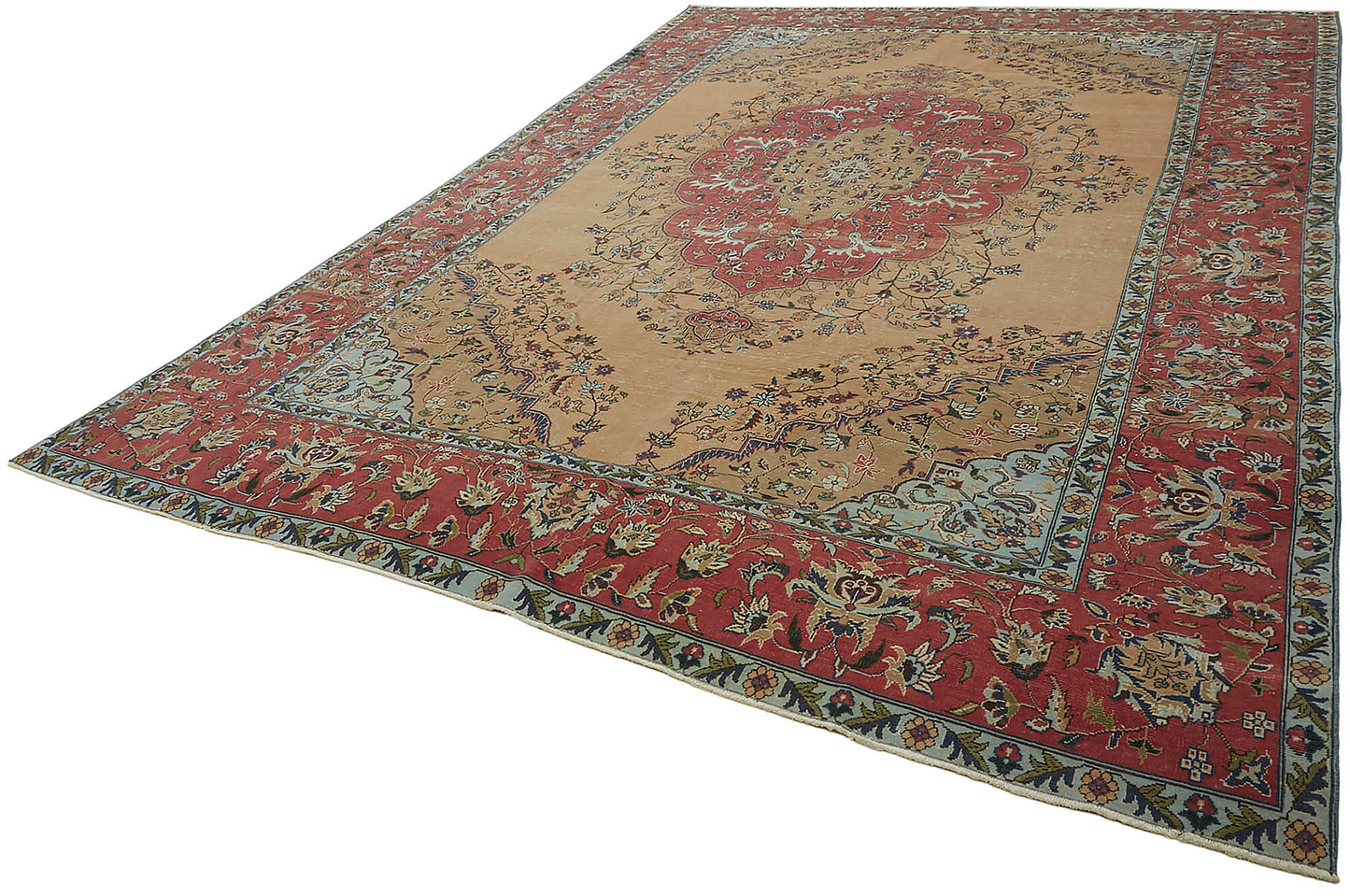 10x13 Beige Vintage Large Area Rug - 45510