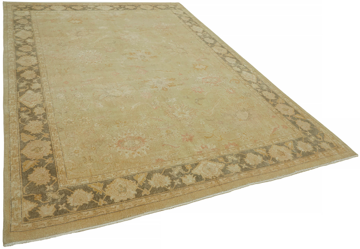 7x10 Beige Vintage Large Area Rug - 45511