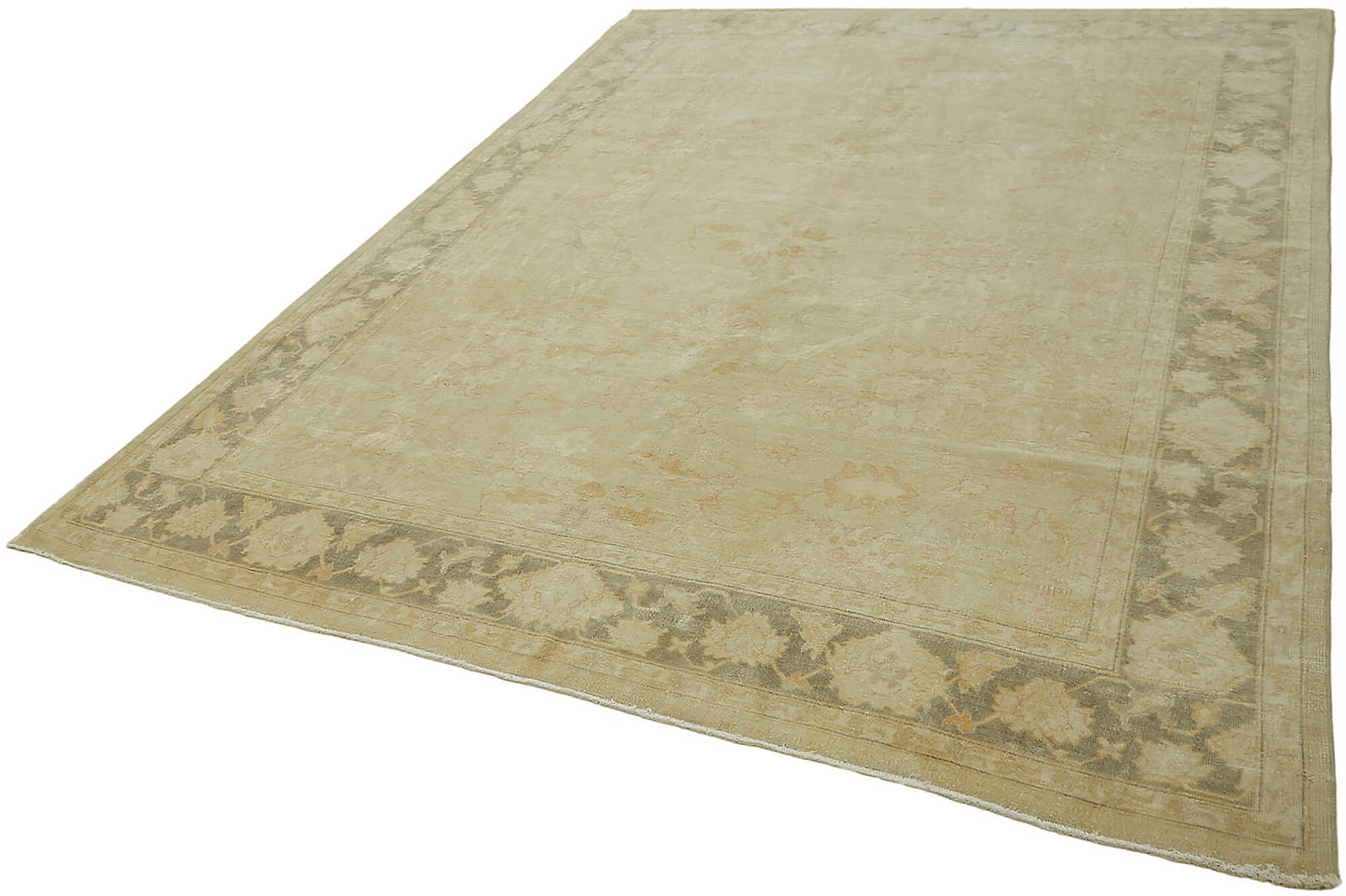 7x10 Beige Vintage Large Area Rug - 45511